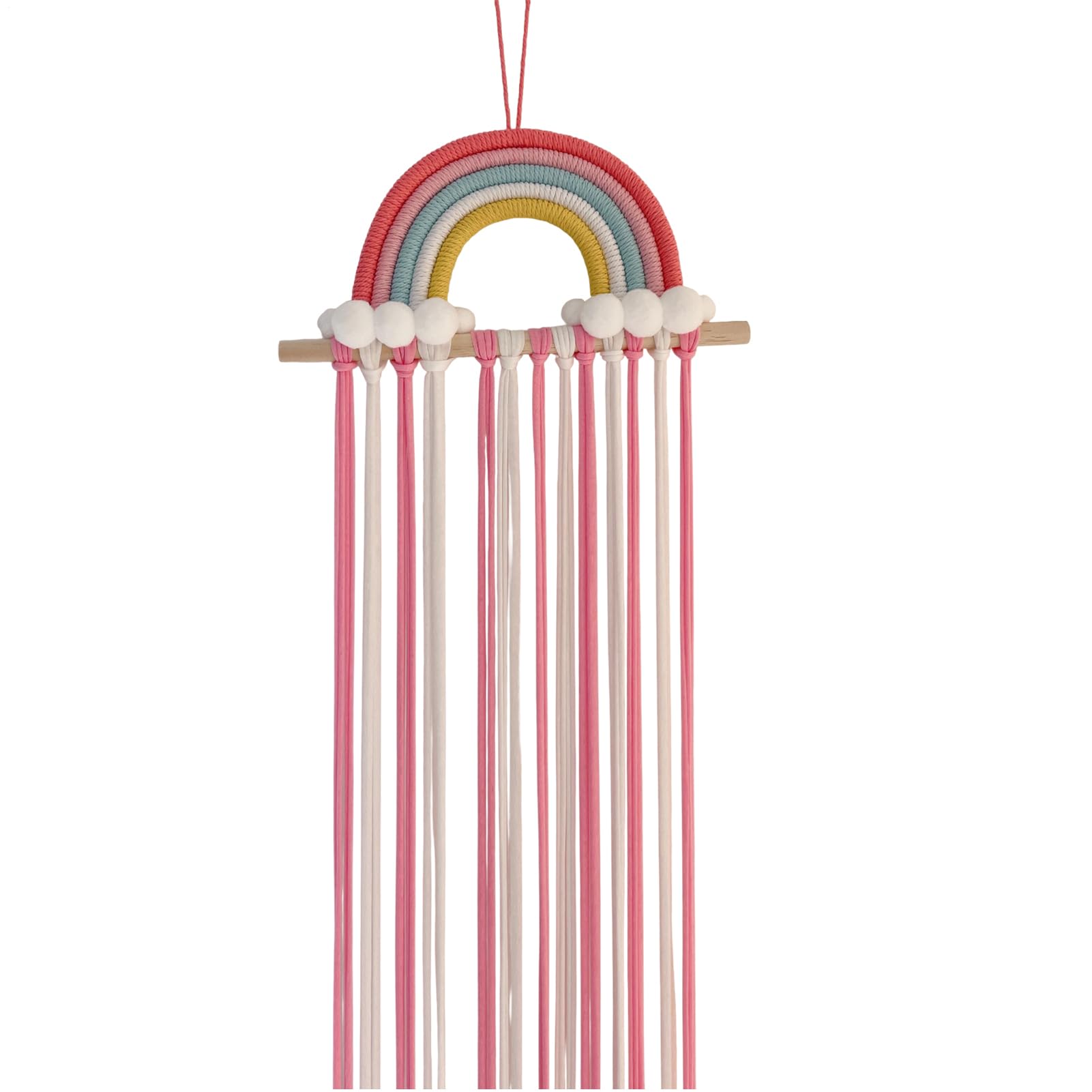 Soporte para lazos para el pelo de niñas – Organizador montado en la pared, estante de clip decorativo con almacenamiento de múltiples ranuras