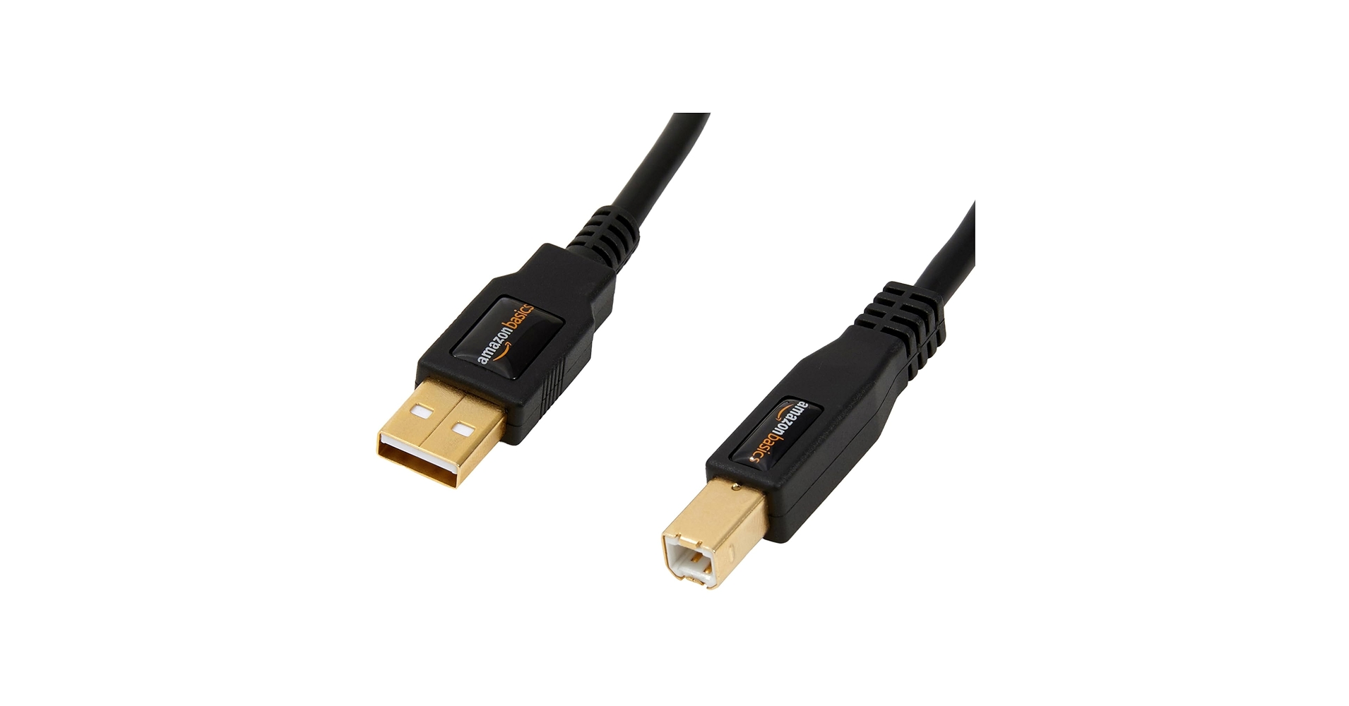 Amazon Basics USB-A to USB-B 2.0 Cable for Printer or External Hard Drive, Computer Compatible, Gold-Plated Connectors, Black, 6 Foot Amazon Basics USB-A to USB-B 2.0 Cable for Printer or External Hard Drive, Computer Compatible, Gold-Plated Connectors, Black, 6 Foot