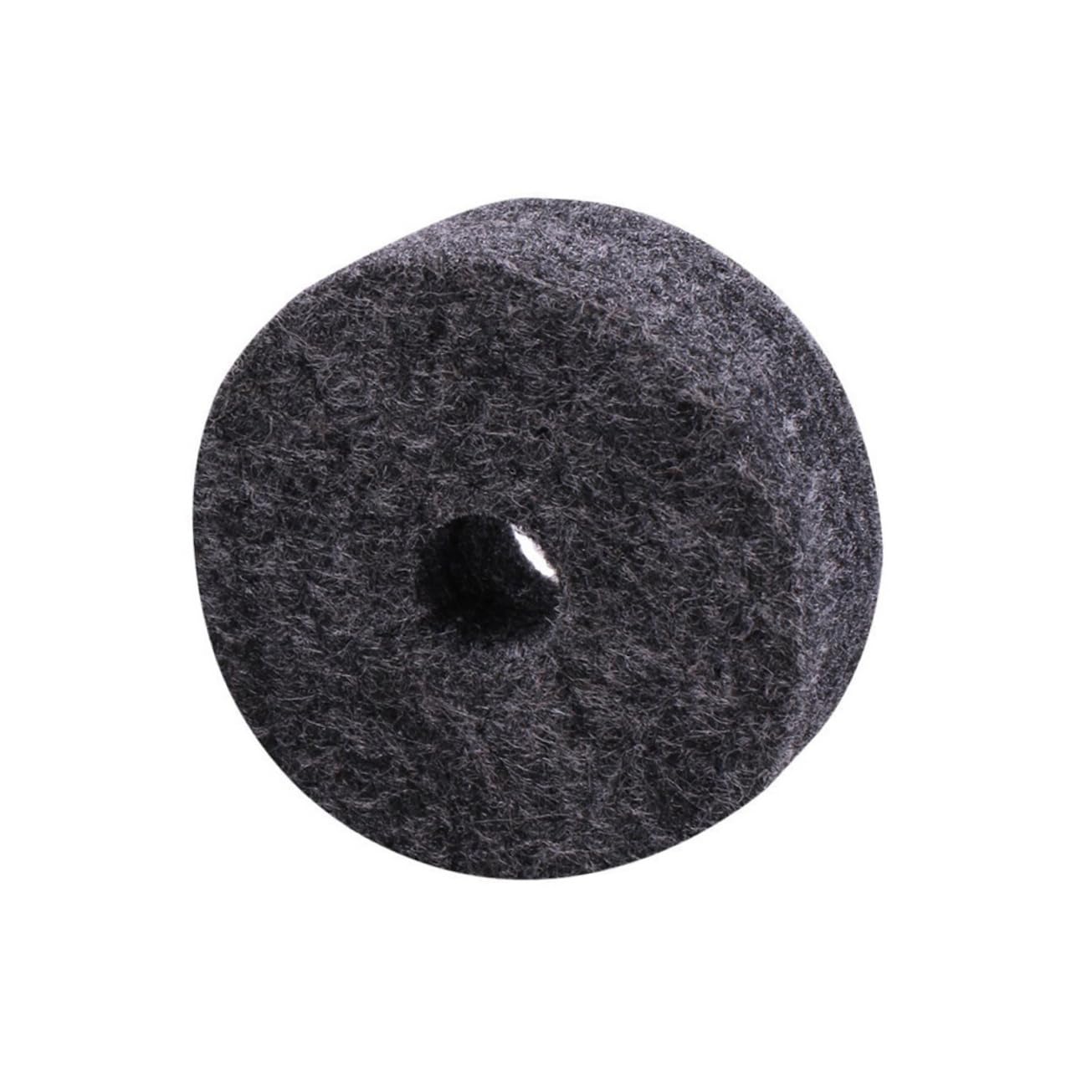 Abaodam 2sets Bass Drum Patch Drum Pad Set Felt Washers for Cymbal Stand (grey) 8pcs*2