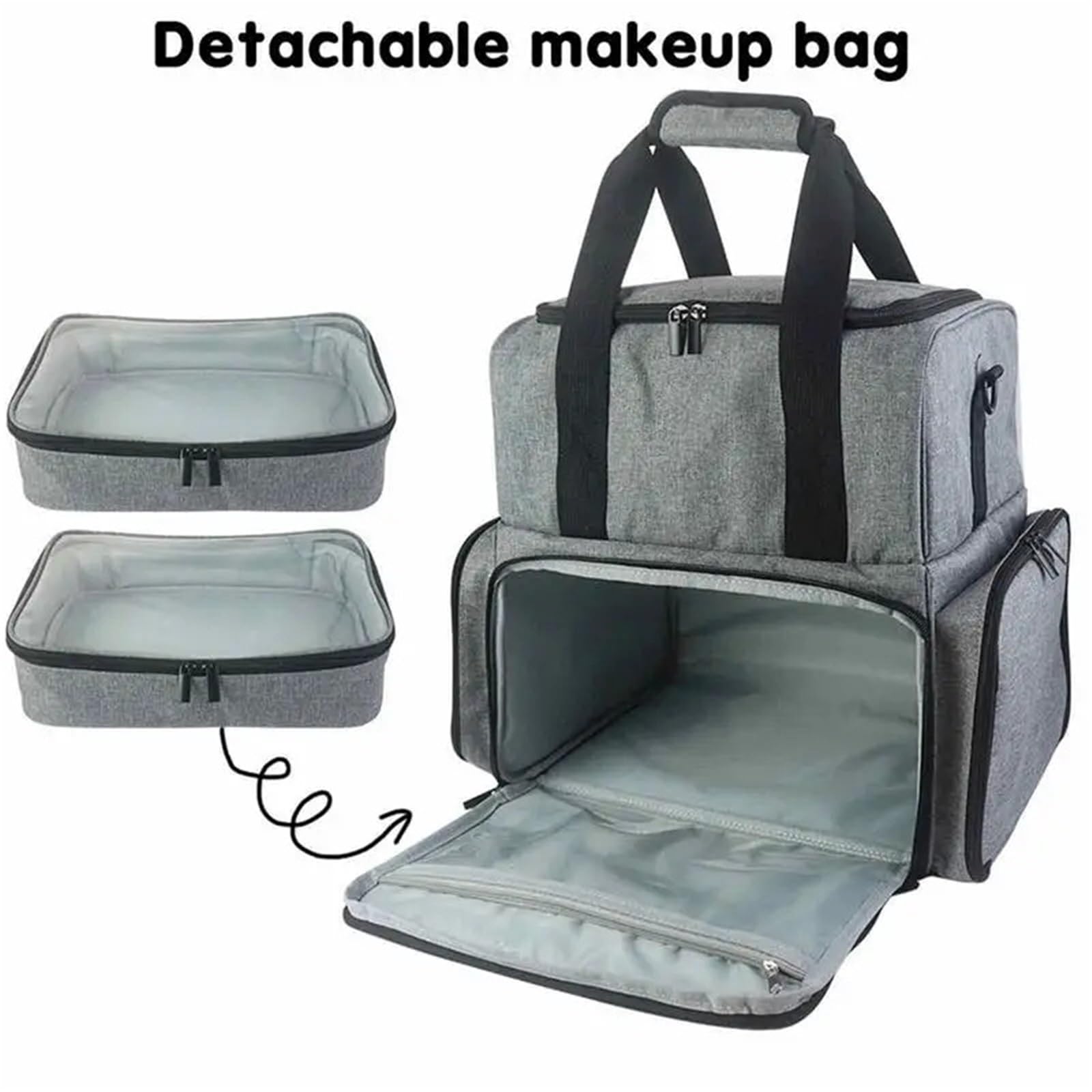 Almacenamiento De Esmaltes De Uñas Bolsa de almacenamiento de esmalte de uñas, organizadores de esmalte de uñas y estuche de almacenamiento, soporte for herramientas de NailArt de doble capa, bolsas y