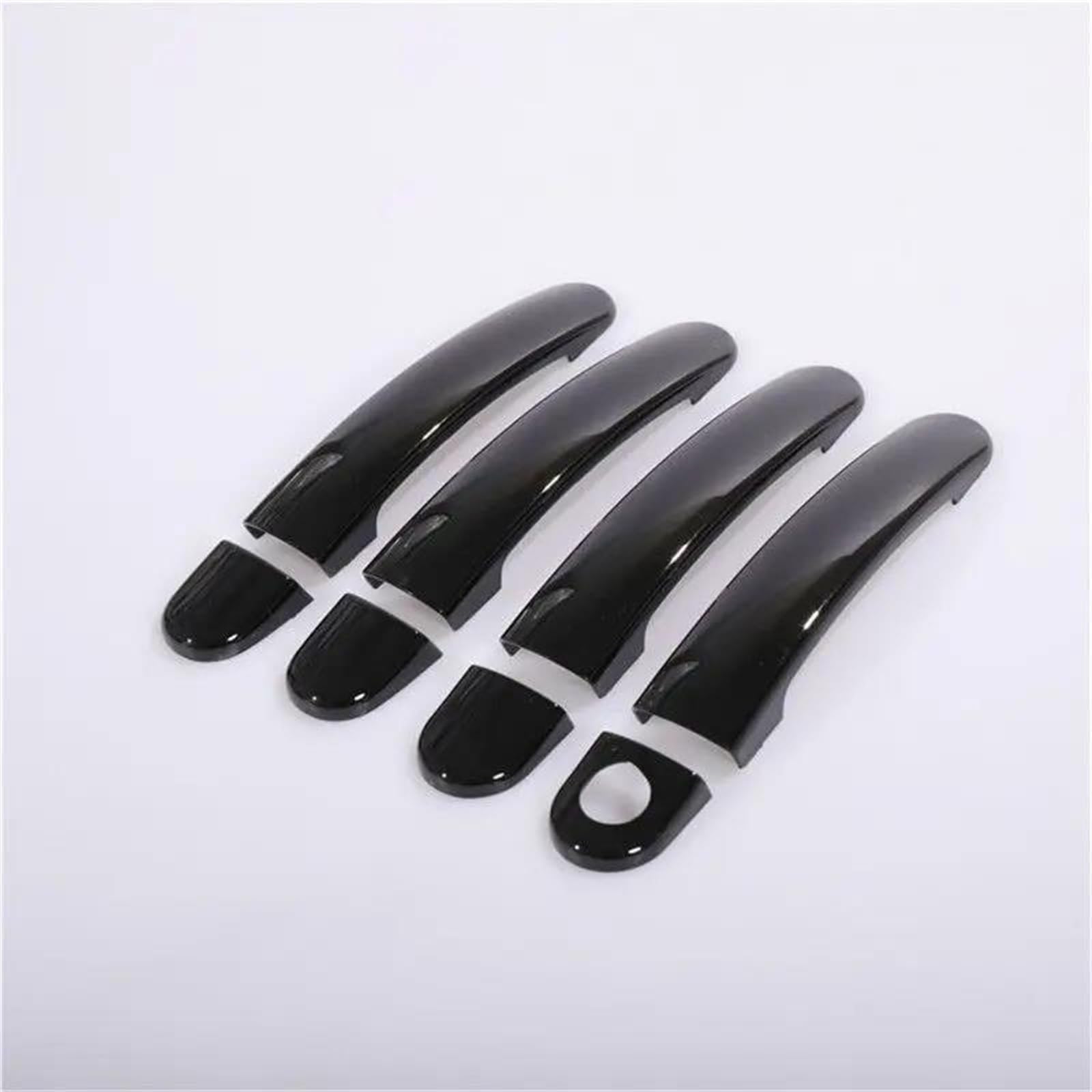 NOHEEU Carbon Fiber Car Exterior Door Handle Grab Cover Trim Sticker Styling for Skoda for YETI 2009-2014 2015 2016 2017(Black B)