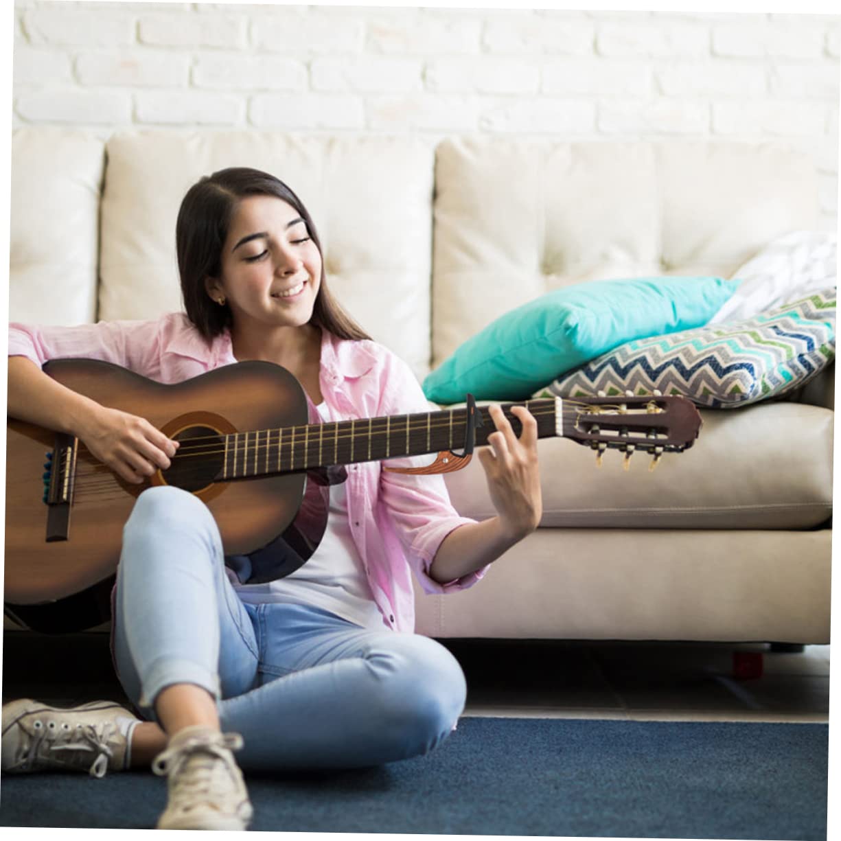 Toyvian 5 szt. kapodaster gitarowy capo narzędzie do ukulele, klips do gitary, tuner skrzypiec, ukulele banjo, przydatne kapodastry, profesjonalne części gitarowe wrażliwe