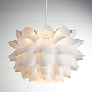Possini Euro Design White Flower Hanging Pendant Lighting Fixture 19 1/2...