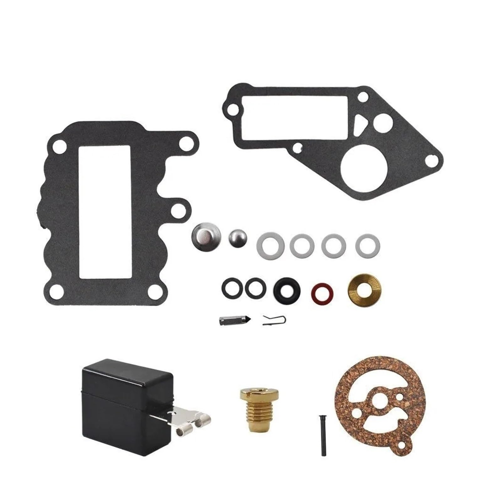 Carburador para Johnson Evinrude 9,5 fueraborda kit reparacion con flotador 1964-1973 OMC 382048 7