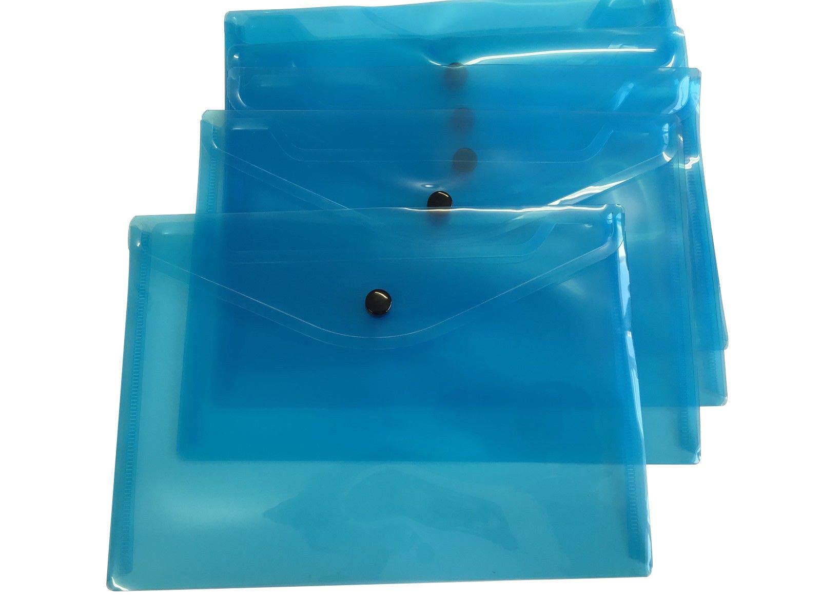 Pack of 12 A5 Blue Document Wallets - Storage Folder by Janrax - Image 3