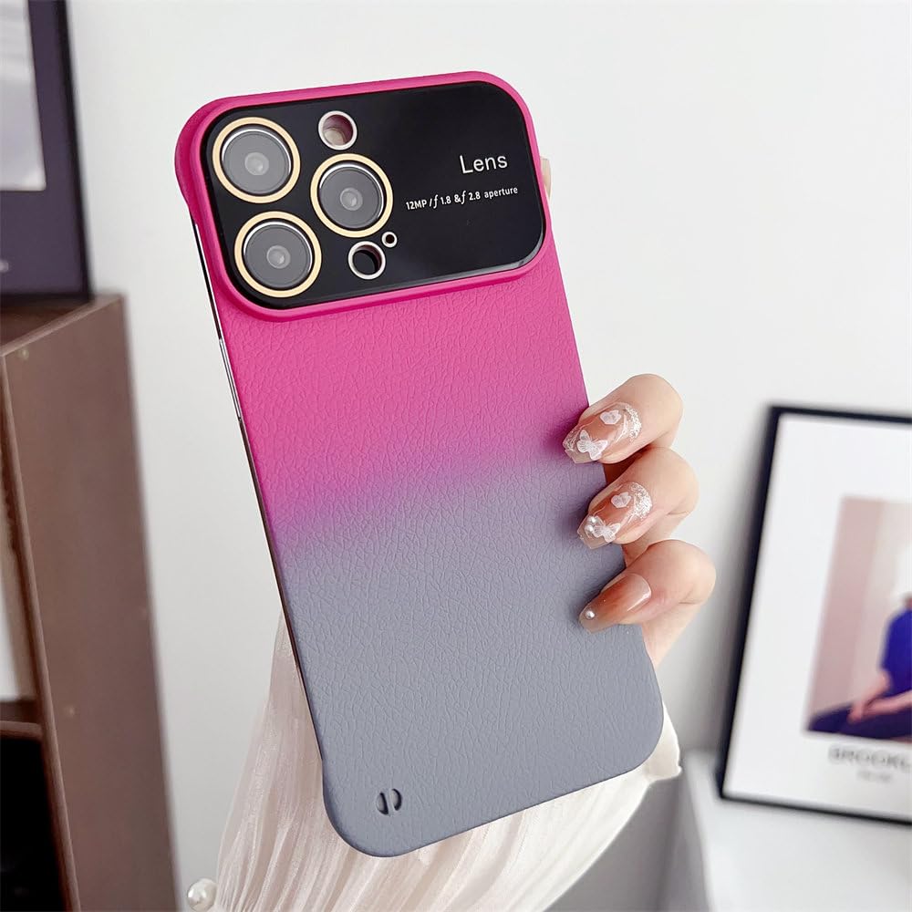 Coque sans cadre pour iPhone 13 Pro fine anti-rayures motif litchi