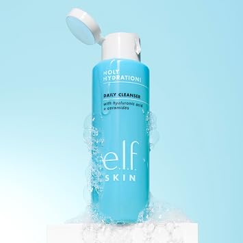 e.l.f. SKIN Holy Hydration! Daily Cleanser, Infused with Ceramides, Removes Dirt, Makeup & Impurities, Nourishing & Hydrating Formula