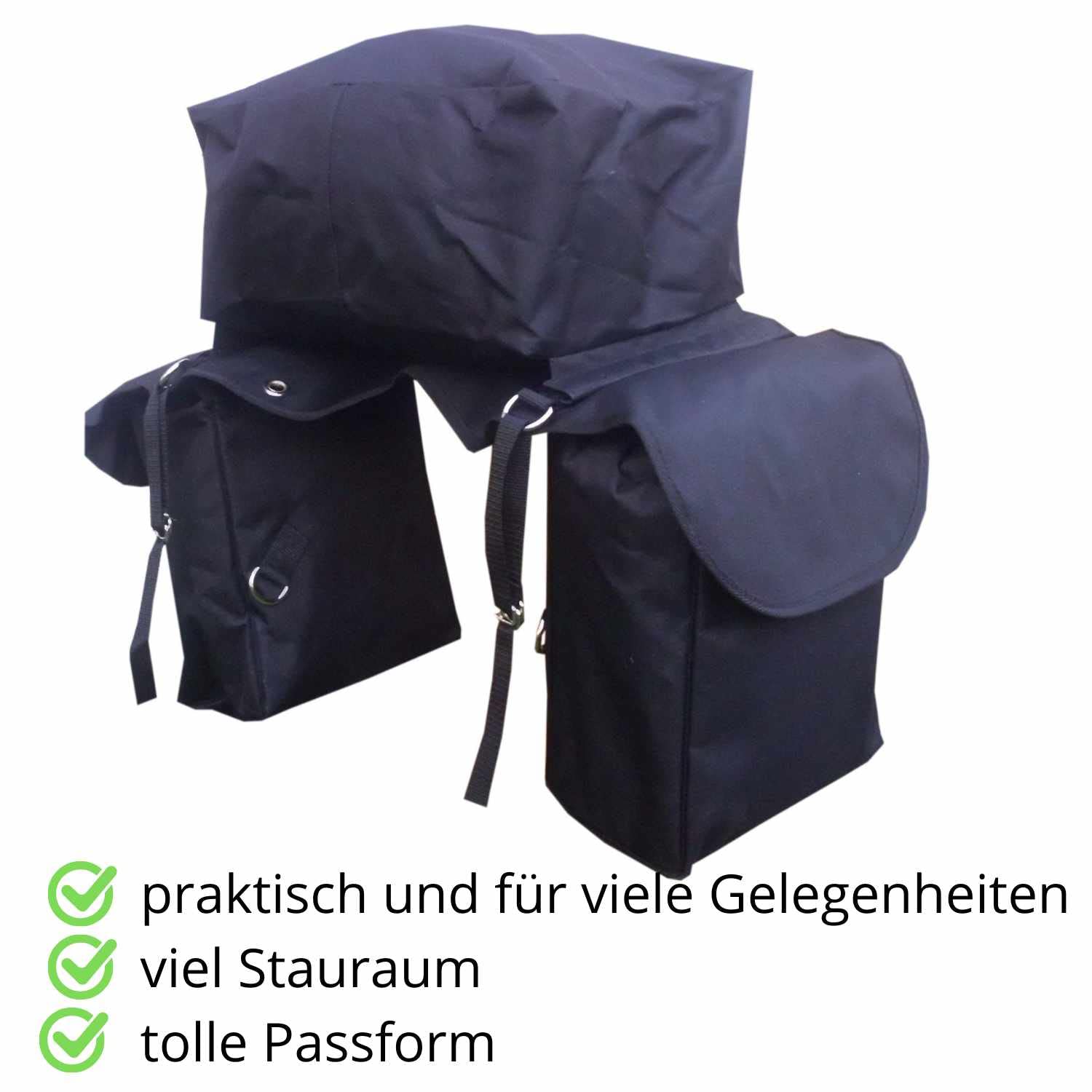Pferde Packtasche Takeoff Trail 3in1 wasserabweisend 2fach oder 3fach 013/82