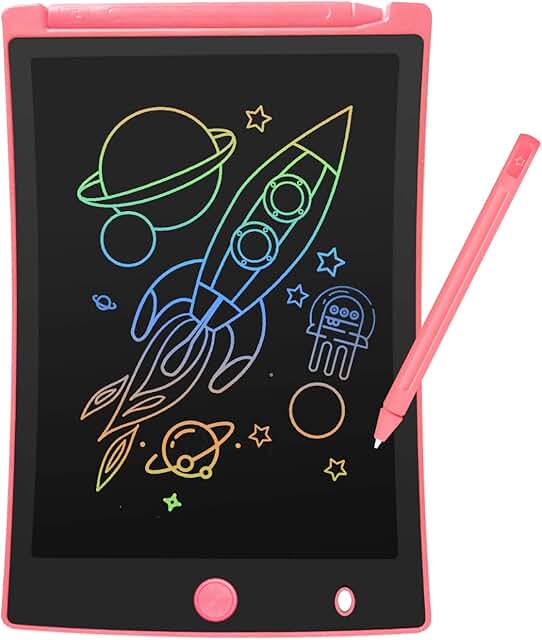 ORSEN Colorful 8.5 Inch LCD Writing Tablet for Kids, Electronic Sketch Drawing Pad Doodle Board, Toddler Travel Learning E...