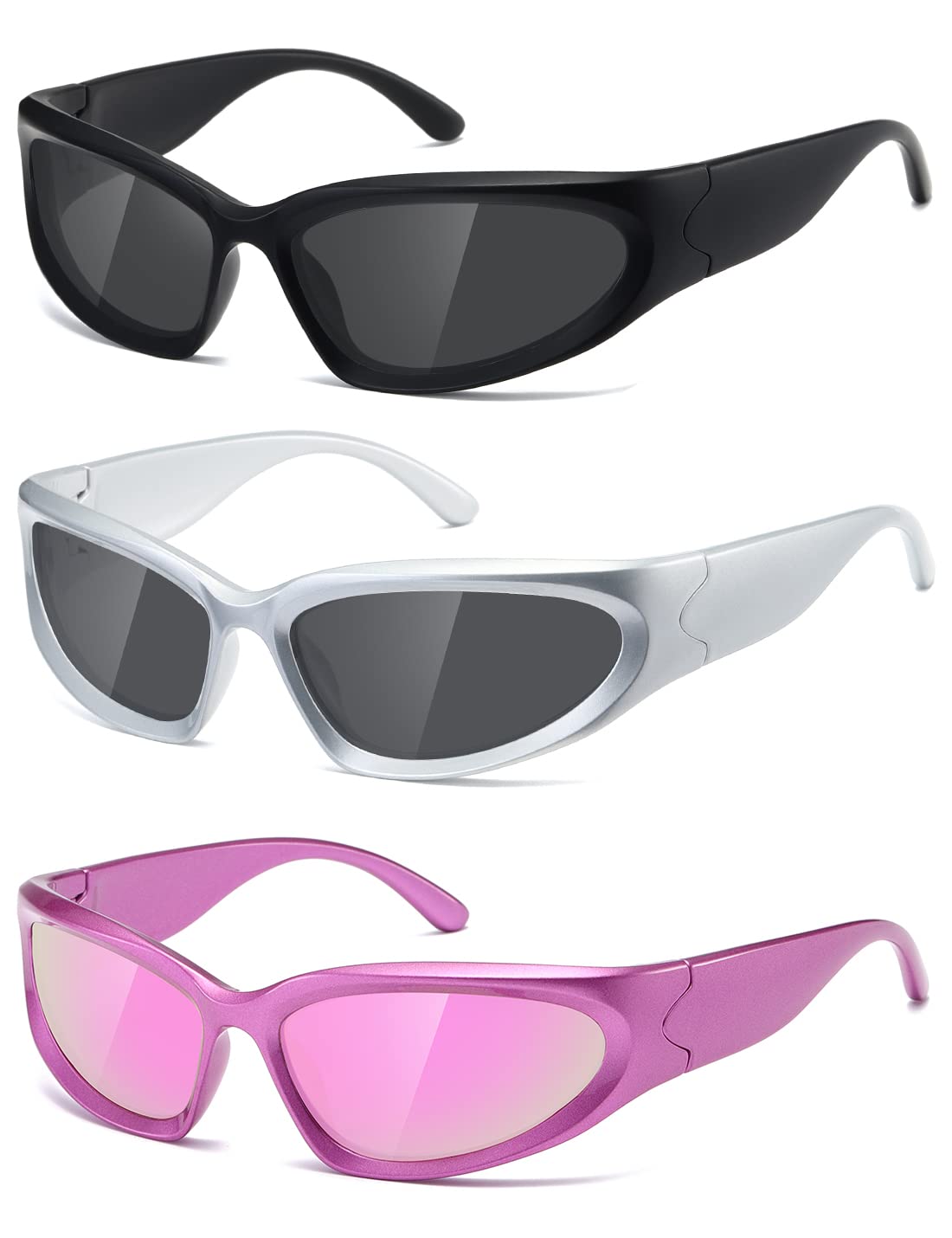 kimorn Y2K Wrap Around Polarized Sunglasses Womens men Swift Oval Fashion Sport Shades Sun Glasses K1273