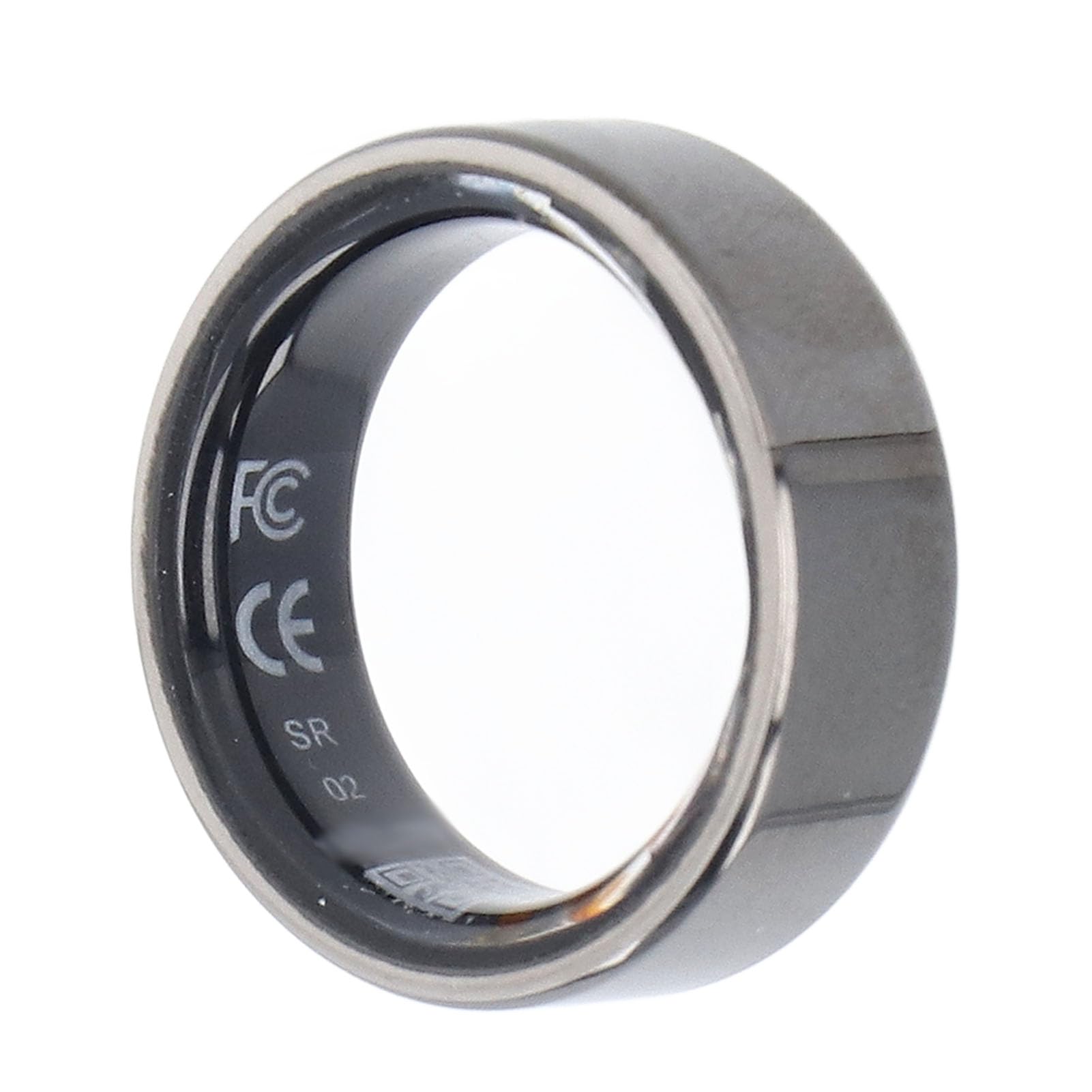 Monitor de Salud con Anillo Inteligente, Rastreador de Sueño y Actividad Física Anillo Inteligente de Acero Inoxidable y Cerámica de óxido de Circonio Diseño de Caja de Carga