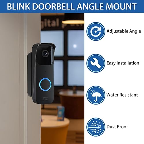 Miniatura 4 de Blink Doorbell - Kit de montaje ajustable en ángulo para timbre, montaje en ángulo de cámara de timbre, soportes de pared de gran angular para