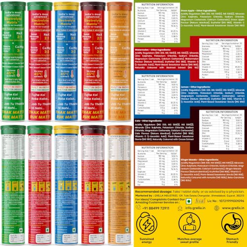 Image of MEGA VALUE COMBO of 5 | DIET GEAR 0 Sugar, 0 Caffeine Instant 7 Electrolyte Drink Mix | 25L /100 Glasses of CLEAN Electrolytes | Instant Daily Hydration for Gym, Heat & Hustle | No BS: No Maltodextrin, No Sucralose, No Artificial Sweeteners