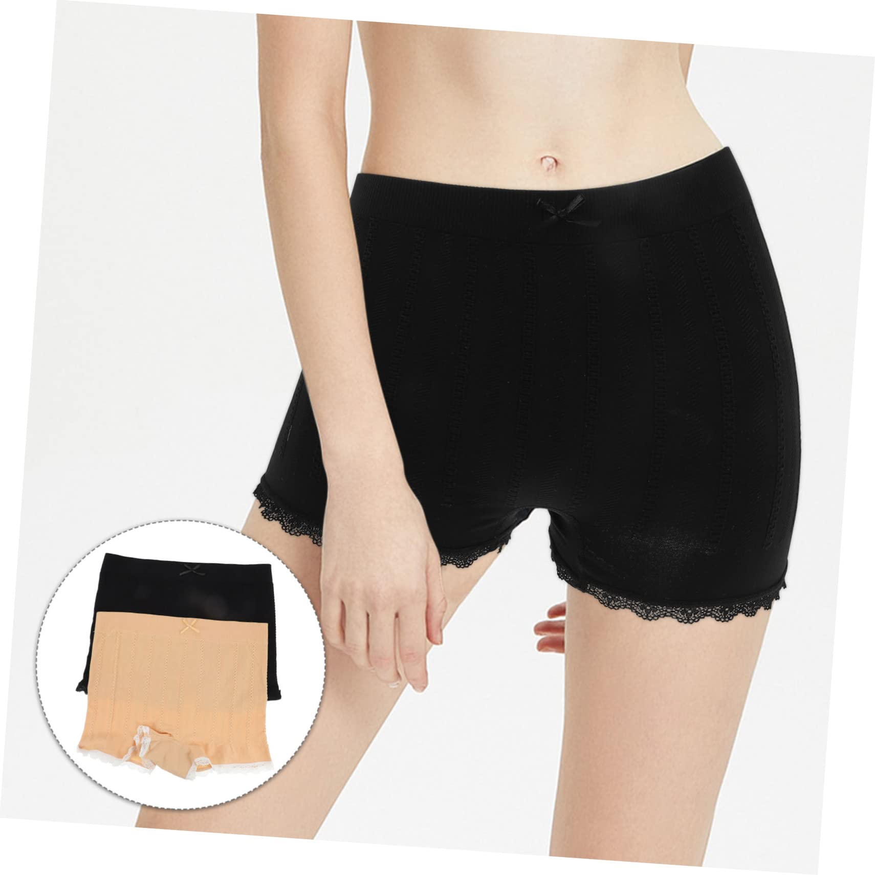 SHERCHPRY Girls Short Leggings Set 2pcs Safety Pants Anti-chafing Design Cool and Comfortable for Skirt Wear Assorted Color