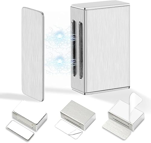 Miniatura 8 de AOSITE - Adhesivo magnético para puerta, paquete de 4 imanes para gabinete de cocina, para cierre, cierre magnético fuerte para puerta de gabinete,