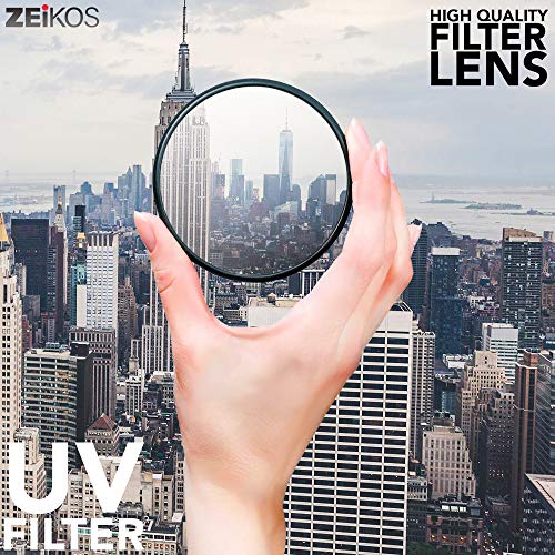 Zeikos 58Mm Multi-Coated Uv-Cpl-Fld Professional Lens Filter Kit, Includes Miracle Fiber Cloth And Carry Pouch, Set For Nikon And Canon Lenses With A 58 Mm Filter Size #TOP3