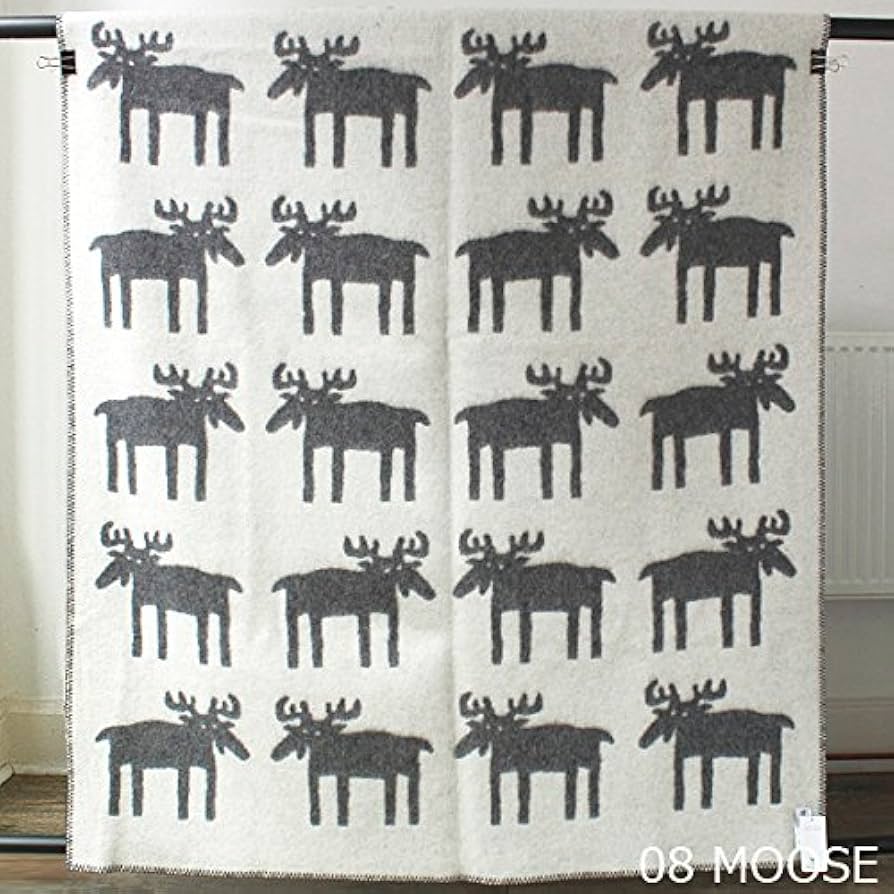 KLIPPAN クリッパン　ウール　トナカイ　ブランケット KLIPPAN/クリッパン ウール シングルブランケット ベングトのムース