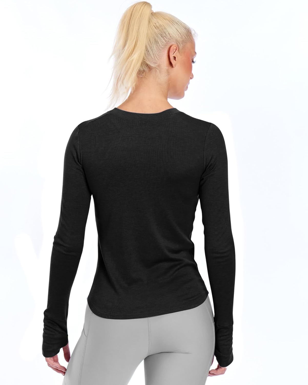 CERTO NHL Vegas Golden Knights Women's Long Sleeve Bodycon Shirt, Slim Fit Crewneck Tee, Officially Licensed Fan Apparel, Medium - Image 3