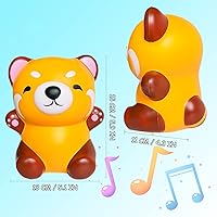 Vista 2 de Lindo panda rojo de levantamiento lento, juguete de mapache Squishys regalo de cumpleaños para niños, alivio del estrés, juguetes Kawaii Squishie