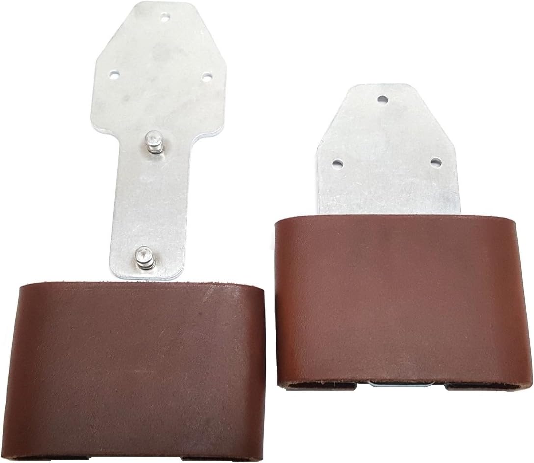 3" Leather Wrapped Genuine Blevins Buckles Set Vertical Post Western Saddle Medium Oil