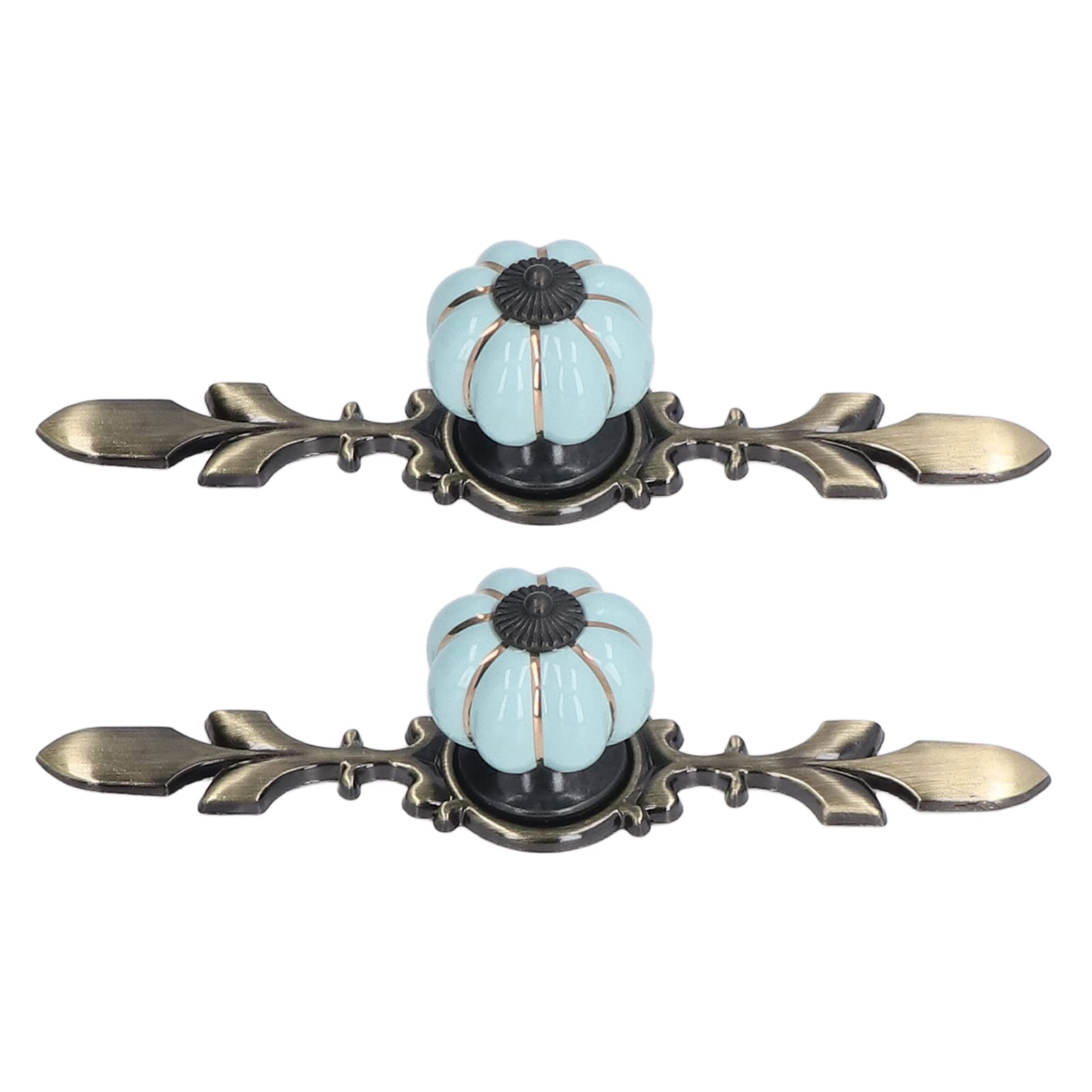 QANYEGN Retro Style Single Hole Door Handle Backplate, Antique Door Handles Plate - Image 4