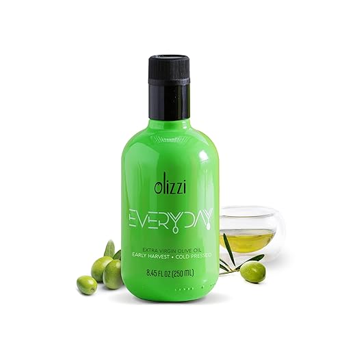 Olizzi Everyday Olive Oil Extra Virgin  Ganador del premio 2021  Cosecha temprana Primer prensado en frío gran sabor aderezo para ensaladas cocina