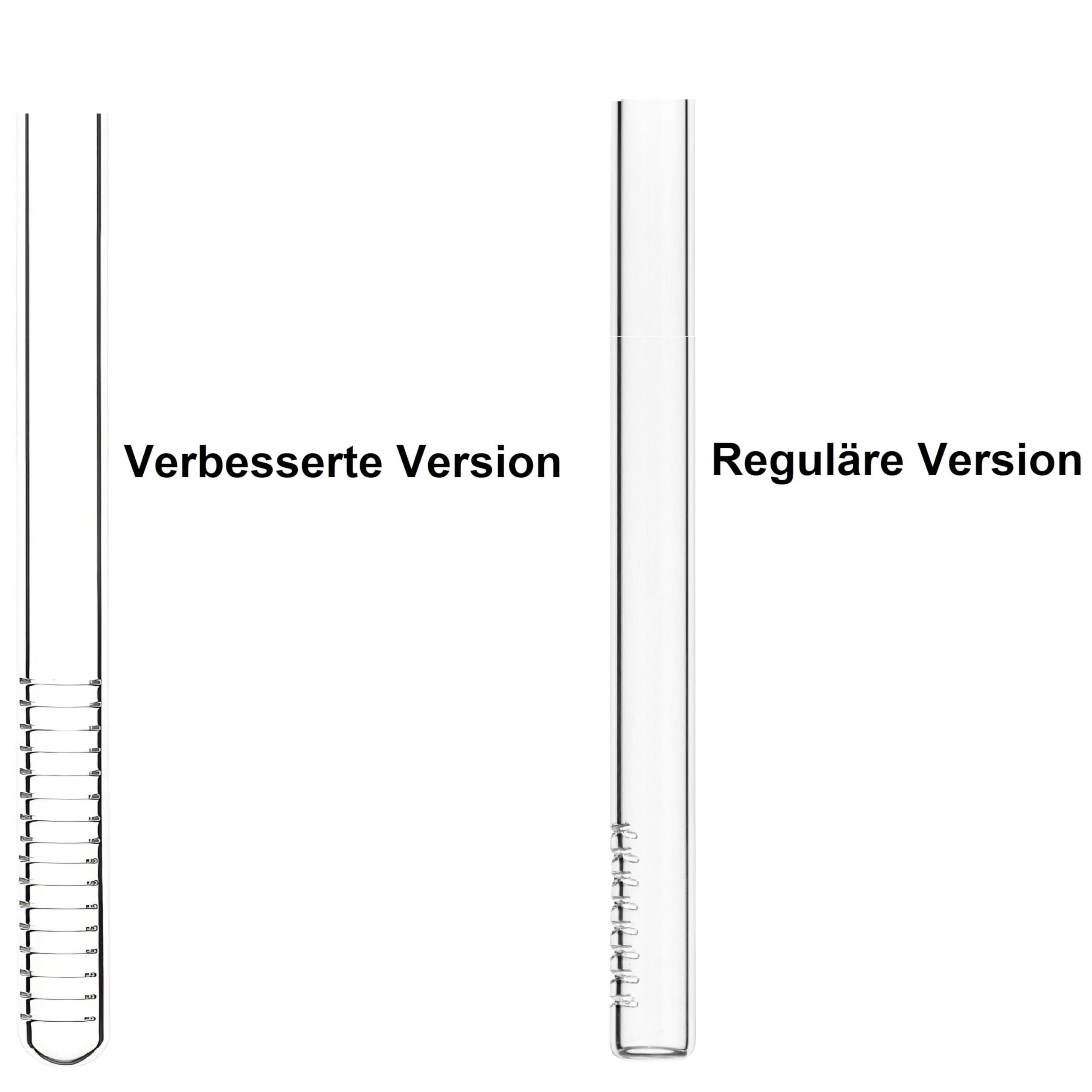 Glas Lily Pipe Inflow & Violet Outflow - Wasserpflanzen Aquascaping (13mm für 12/16mm Schläuche)