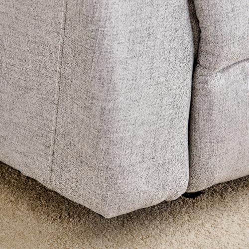 Image of Home Centre | Artise Fabric 1-Seater Recliner | Recliner Sofa for Living Room | Solid Wood | Grey | 1 Year Warranty