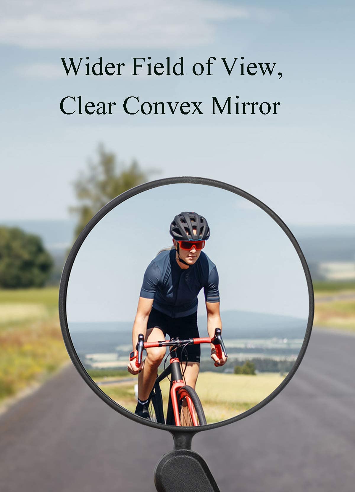 Lusterko rowerowe rowerowe lusterko wsteczne obracane o 360° lusterka wsteczne do rowerów górskich wyścigowych MTB, 1 szt