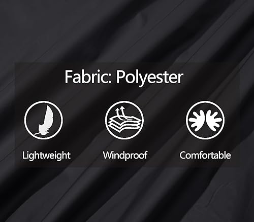 Miniatura 4 de MAGNIVIT Chaquetas ligeras con cremallera completa para hombre, chaqueta ligera Softshell resistente al viento, abrigo casual atlético rompevientos