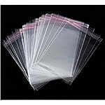JOSDIOX 4 x 6 Self Seal Clear Cello Cellophane Resealable Plastic Poly Bags for Photo, Jewelry, Bakery, Treats, Party Favors4x6 100pcs)