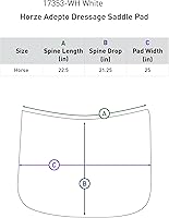 Vista 2 de HORZE Adepto - Almohadilla acolchada de secado rápido para silla de montar para caballos con ribete de dos tonos