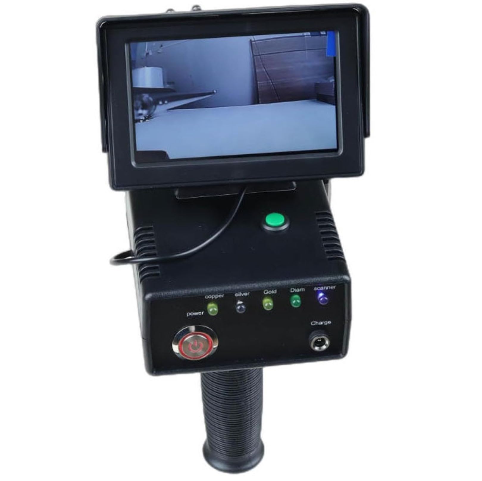 Détecteur de métaux portable – Scanner de métaux haute précision avec écran LED 3D, portée de recherche 0–1200 m, profondeur de détection jusqu'à 30 m pour or, argent, cuivre