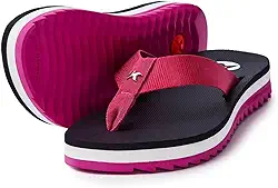 Chinelo Kenner Kyra Solado Alto Feminino - Preto e Rosa