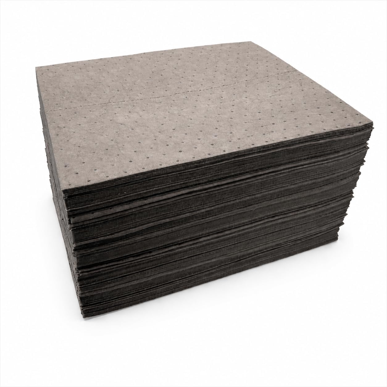 Universal Absorbent Pads 16” x 18” (300 Pack) – Oil, Water & Coolant Spill Pads, Dimpled and Perforated, Industrial Spill Control for Garage, Shop, Home & Workshop
