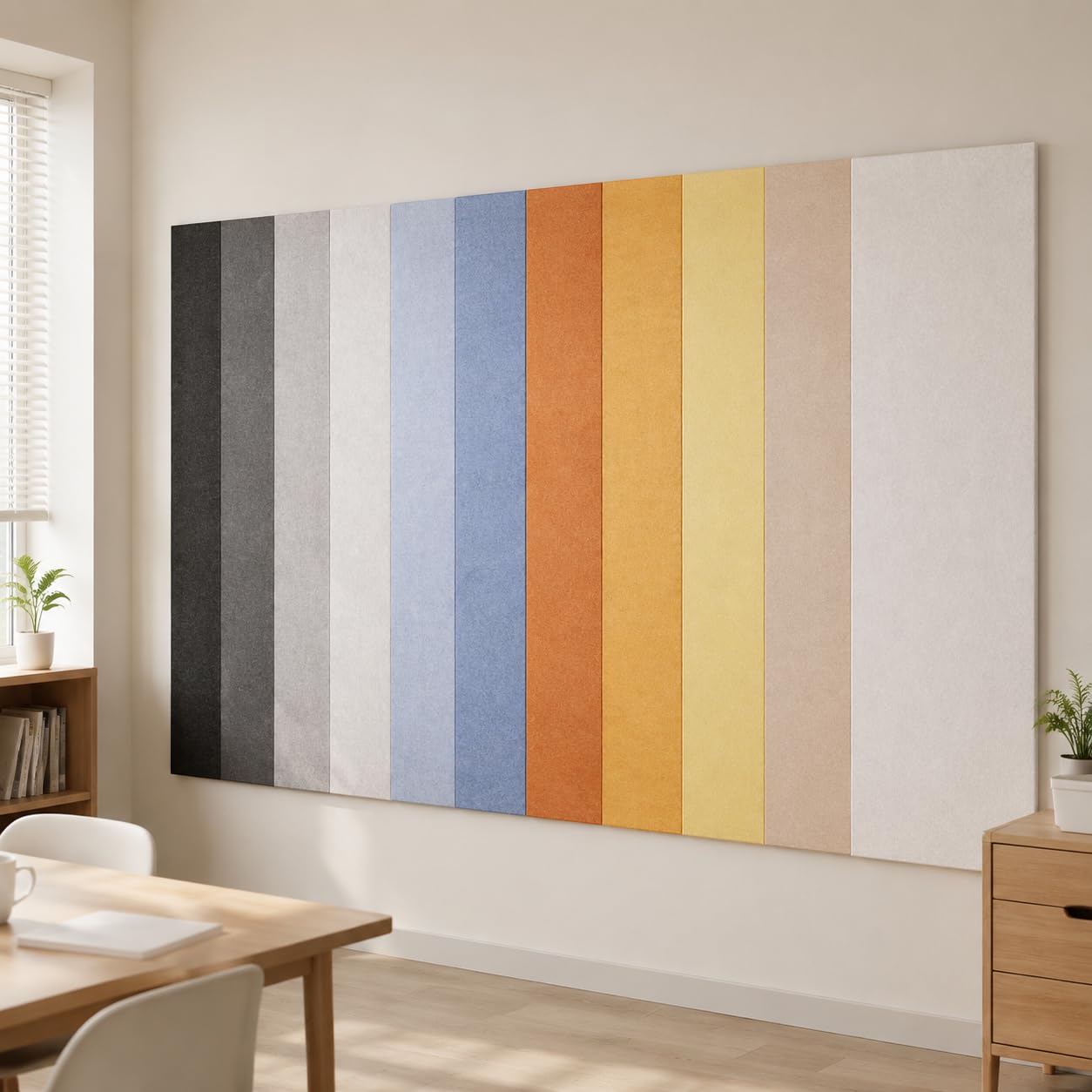 Akustikpaneele Polyesterfaser, schutz Wandpaneele, Feuchtigkeitsbeständige Wandverkleidung, 240x120 cm