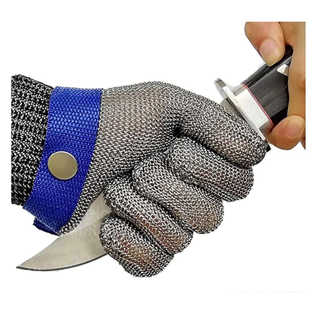 Schnittfeste Handschuhe Dauerhafte Metallhandschuhe Schneiden Resistente Sicherheitsarbeiten Handschuhe, for Küchentücher Metzger Gartenhandschuhe (Size : 10pcs/l)