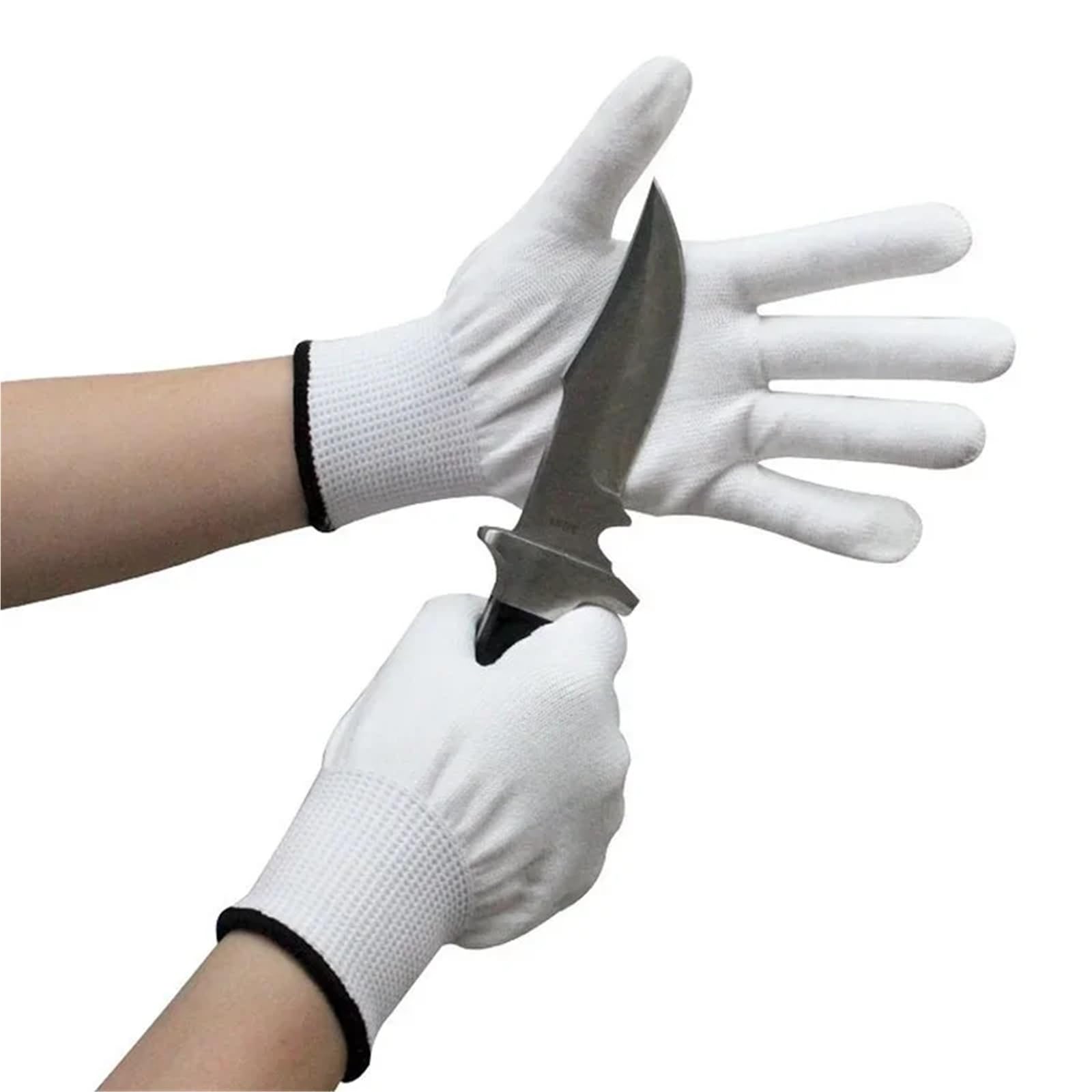 Genérico 1 par de guantes anticorte de nivel 5 - Guantes de seguridad anticorte for cortar pescado y carne en la cocina(L)
