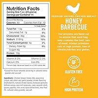 Vista 50 de Chef's Cut Real Chicken Honey Barbacoa Jerky, 2.5 onzas (paquete de 4)