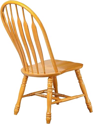 Miniatura 3 de Sunset Trading Oak Selections Silla de comedor, acabado claro