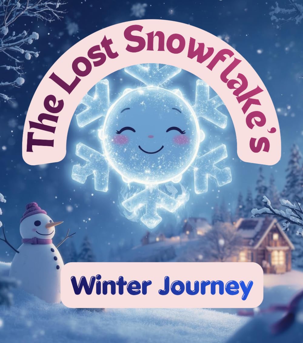 The Lost Snowflake’s Winter Journey: A Magical Adventure About Finding Your Way Home. Kid Christmas winter bed time story.