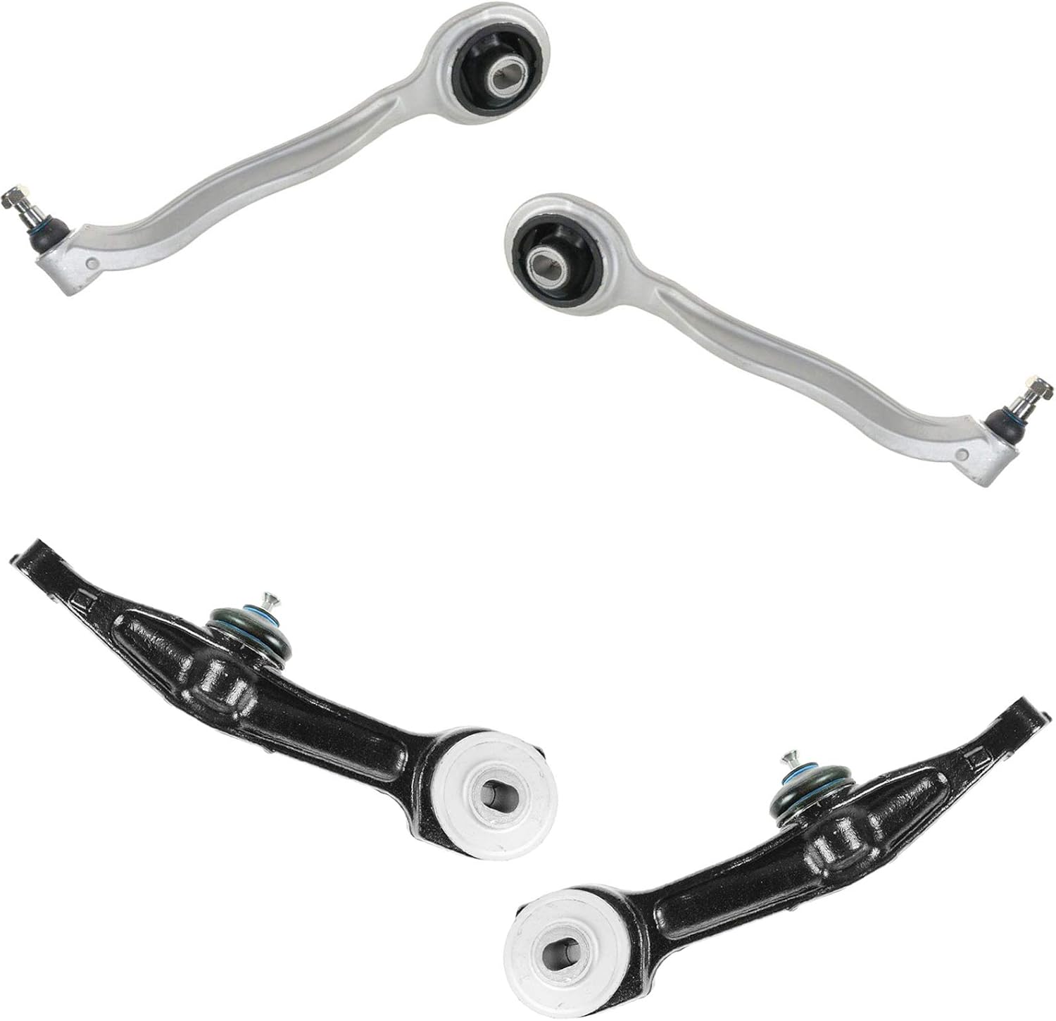 TRQ Front Lower Control Arm Set with Ball Joints for Mercedes-Benz CL/S-Class
