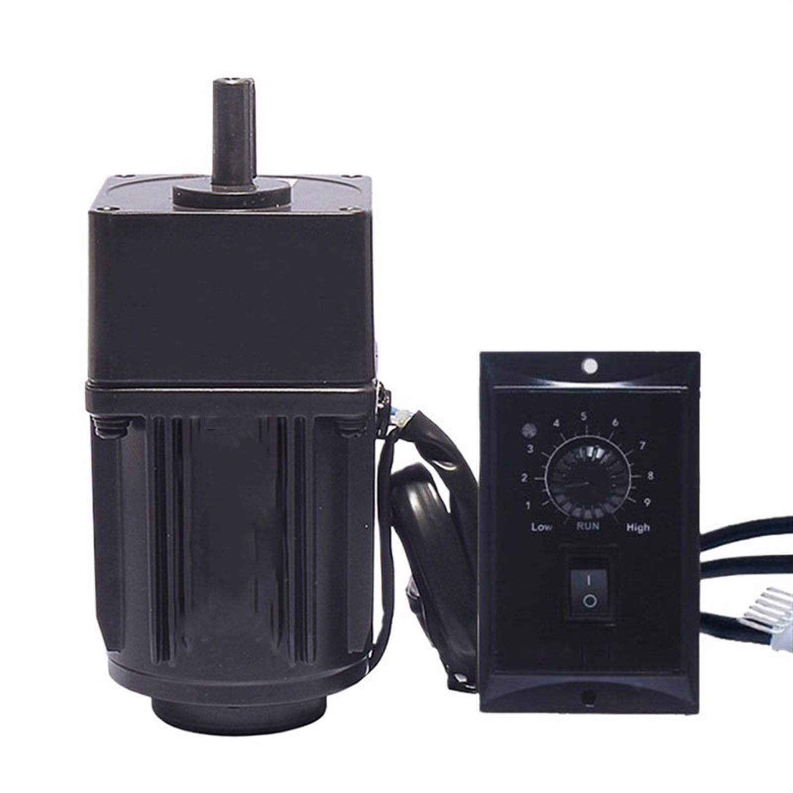 Speed Regulate 220V AC 90X90mm Frame Speed Reducer Motor 15W AC Reversible Gear Motor 3RK15GN-C Speed Regulated Motoe with Speed Governor Reducer(52rpm)