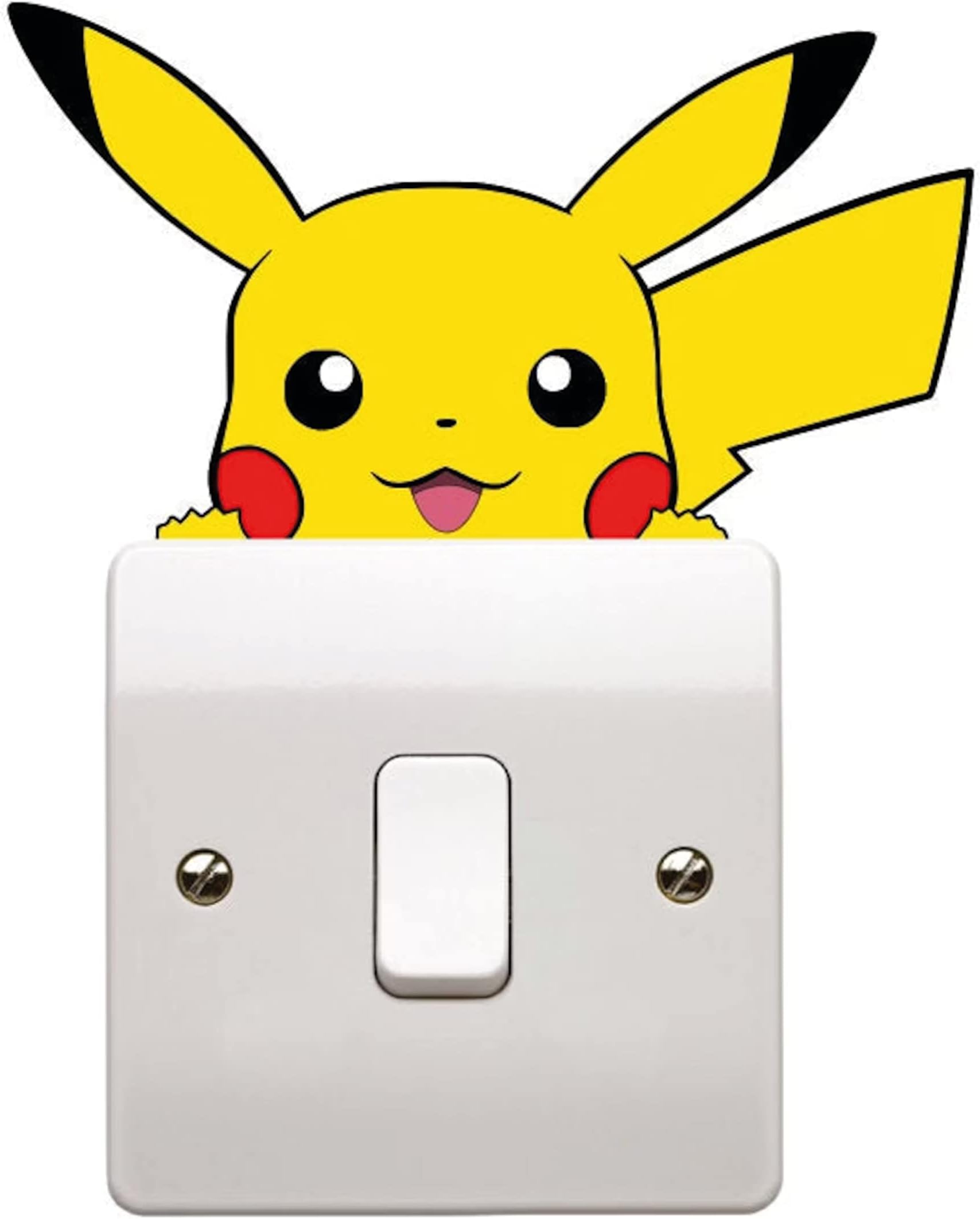 Epic Modz Peeking Pika Vinyl Decal Sticker Skin for Car Bumper, Light Switch, Bedroom Window, Wall, 3DS Console, Gaming