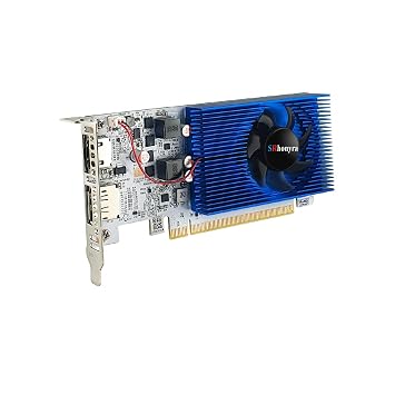 SRhonyra GeForce GT 1030 Graphics Card 4GB Low Profile Graphics Card GDDR4 64 Bit PCI-e 3.0 x4 Compatible x8 x16 HDMI Display 2 Monitor Video Card Support DirectX 12 OpenGL 4.5 HDCP 2.2