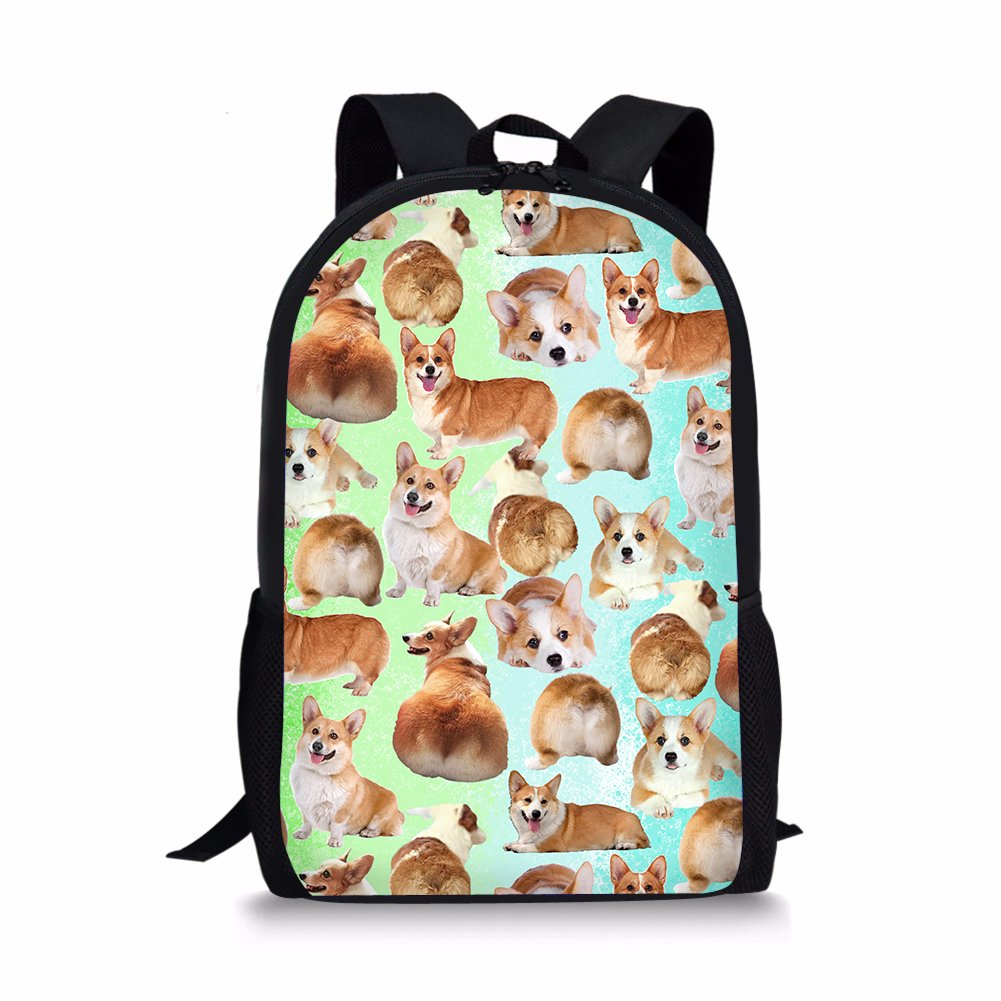 Coloranimal Corgi Dog Fantacy Animal Puzzle Preschool Shoulder Bookbag Rucksack