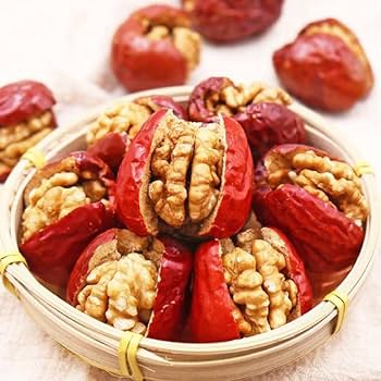KURUMI商品 Amazon.co.jp: 紅棗夾胡桃 258g 胡桃入りナツメ 夏目 超大粒棗