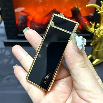 ZORRO 636 Ultra-Thin Butane Lighter Refillable Windproof Pocket Design with Grinding Wheel Ignition, Safe Metal Body, Premium Gift for Collectors New Resin Gold