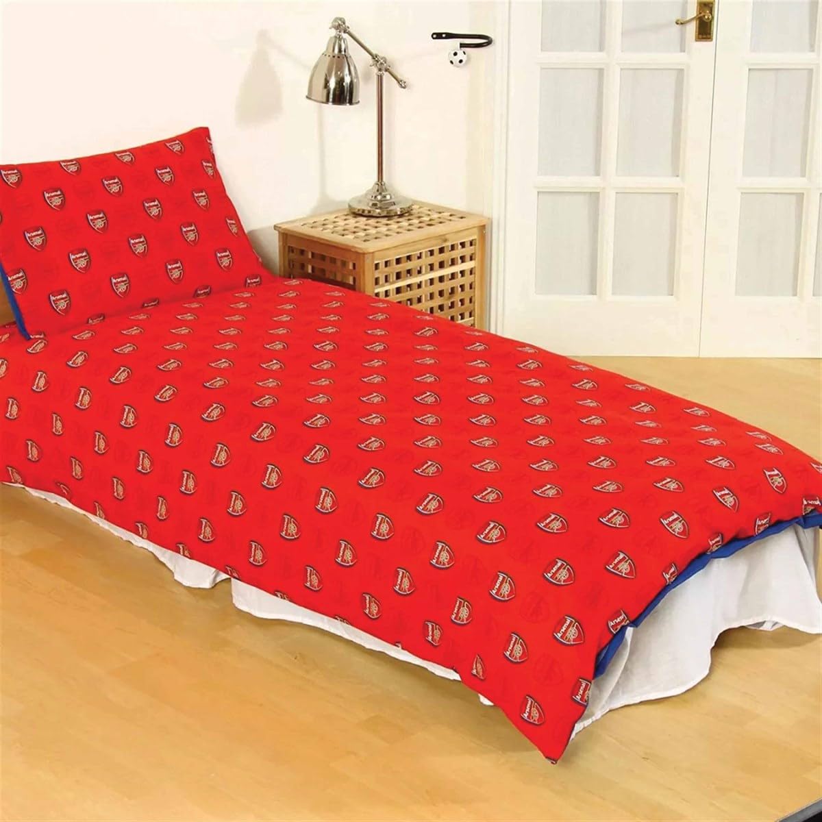 Arsenal FC - Parure de lit (Taille Unique) (Rouge)
