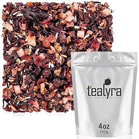 Tealyra - Pina Colada Cocktail Tea - Coconut Hibiscus Fruit Tea - Herbal and Fruity Loose Leaf Tea - Caffeine-Free - Hot & Iced Tea - Vitamines Rich - Healthy - All Natural - 110g (4-ounce) Cover